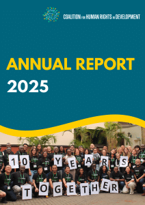 Annual Report 2025 cover | The Coalition for Human Rights in Development