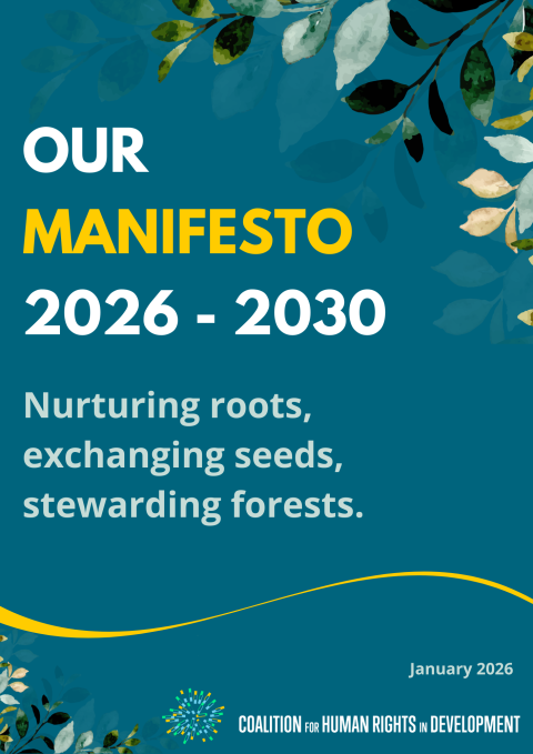 Our Manifesto 2026 to 2030 | The Coalition for Human Rights in Development